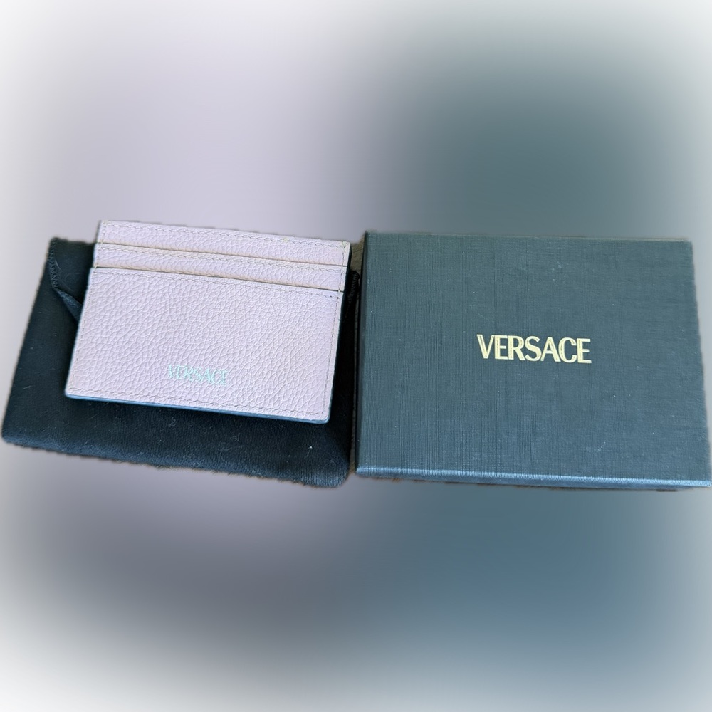 Versace La Medusa Leather Card Holder with Dust bag and box - Picture 3 of 14
